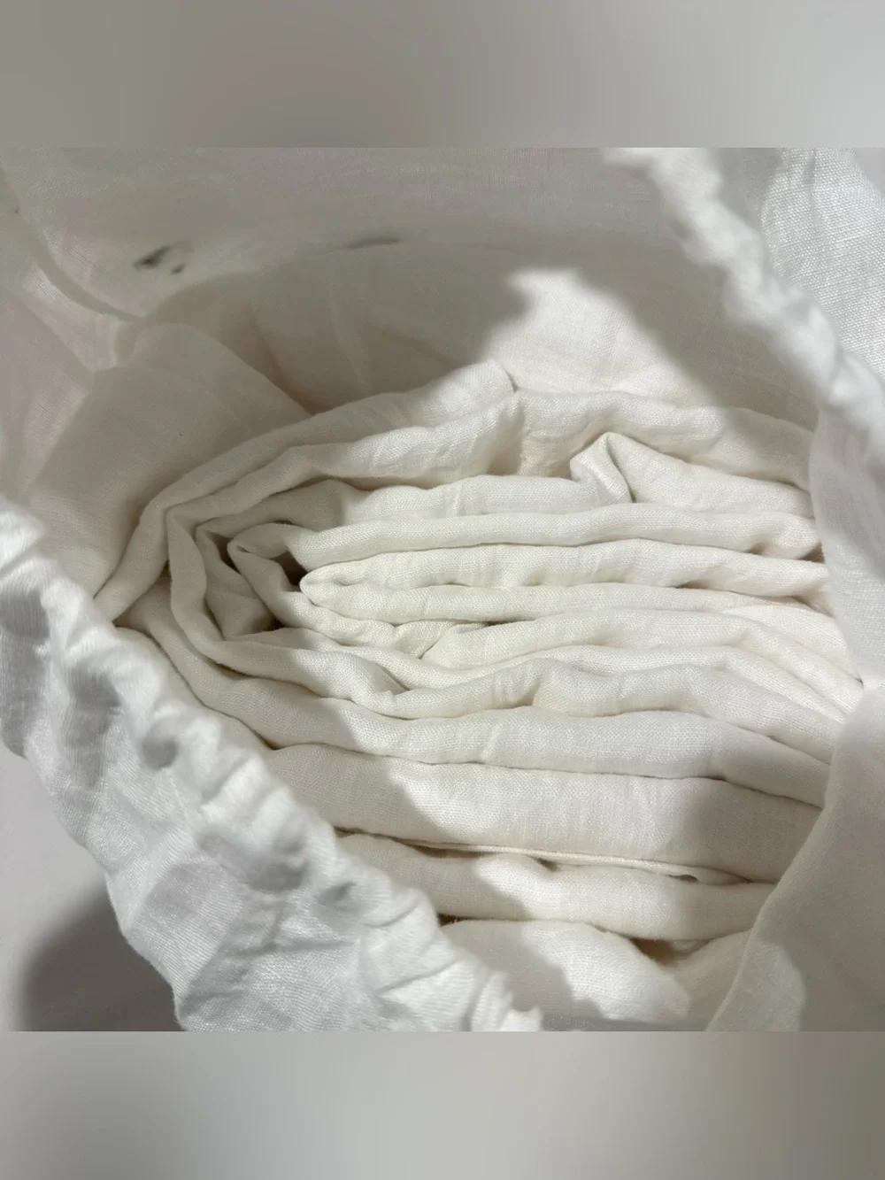 New Quince European Linen Sheet Set for King - White MSRP $214